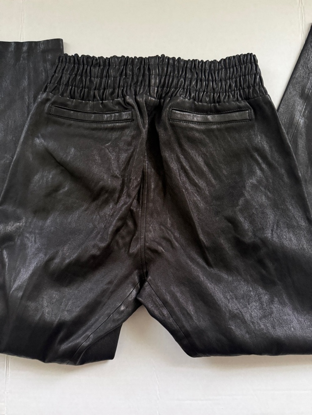 Jason Wu Black High Waist Soft Leather Pants - Picture 4 of 7